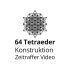 64 Tetraeder - Kommunikation & Verbindung mit dem Einheitsfeld - Wandtattoo