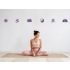 Yoga Schriftzüge und Symbole Wandtattoo Set