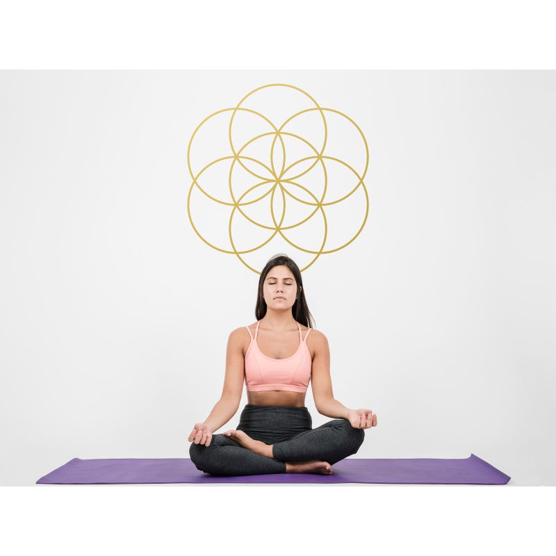 Same des Lebens (ohne Außenkreis) – Heilige Geometrie Wandtattoo