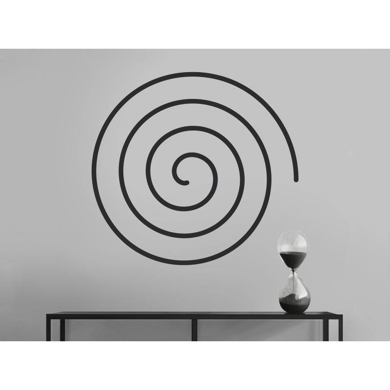 rechtsdrehende Spirale - ausströmende Energie - Wandtattoo